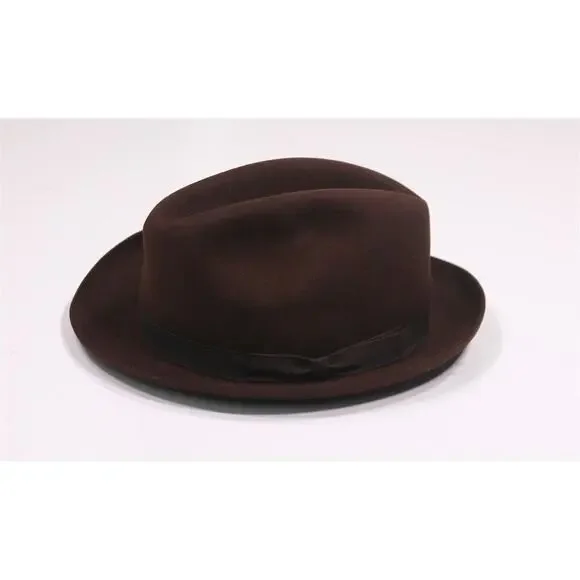 Christys London Hand Made 100% Fine Fur Wool Felt Fedora Hat 7 1/4 - 59 cm - Picture 4 of 10